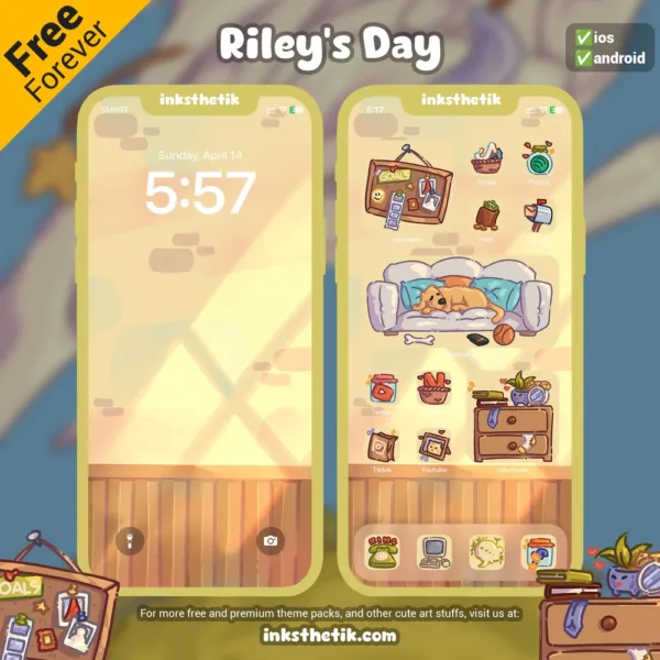 Riley's Day App Icon Set | Themes for IOS and Android