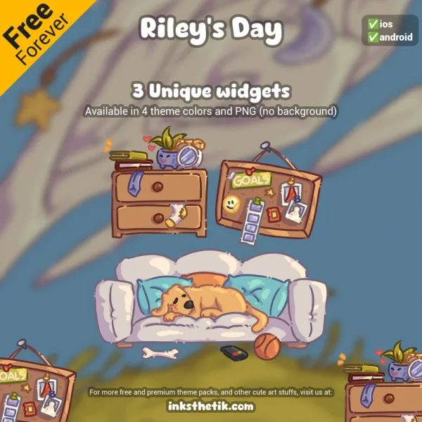 Riley's Day App Icon Set | Themes for IOS and Android - Image 2